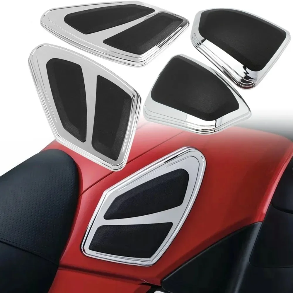Motorcycle Rear Saddlebag Kick Scuff Protectors Fuel Tank Gas Trim Fairing Side Cover For Honda Goldwing GL1800 F6B 2012-2017