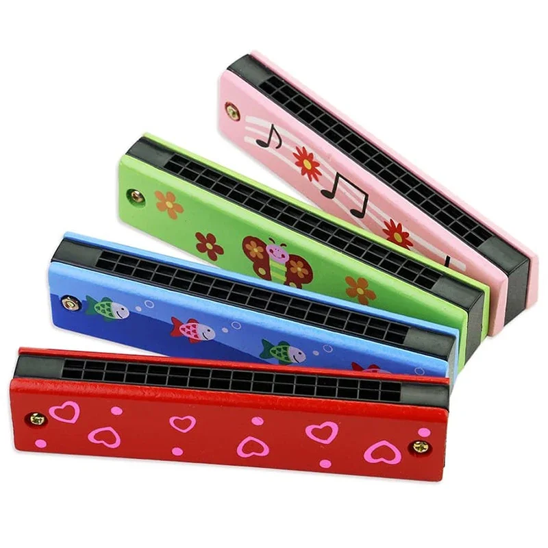 Kinderen Houten Mondharmonica Muziekinstrument Speelgoed Muziek Leermiddelen Puzzel Vroeg Onderwijs Kleuterschool Beginners TMZ