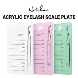 NATUHANA Colorful Acrylic dazzling Eyelash Extension Magnetic Suction Plate False Lashes Tray Holder Display Board