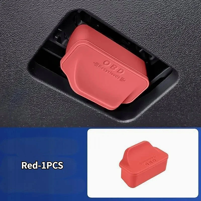 Universal Auto OBD Interface Cover Silicone Handle Type Waterproof Dustproof OBD Protector Cap Vehicle Accessories