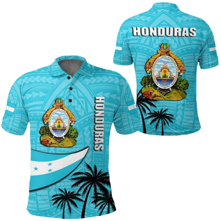 Honduras Flag Map 3D Printed Polo Shirts For Men Clothes Fashion Country POLO Shirt National Emblem Male Short Sleeve Streetwear