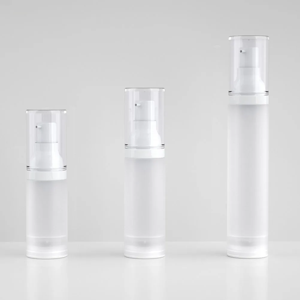 4 قطعة زجاجات مفرغة الصحافة 50 مللي ماتي مضخة بدون هواء غسول موزع حاوية السفر لآخذ الكريمات العناية بالبشرة #4