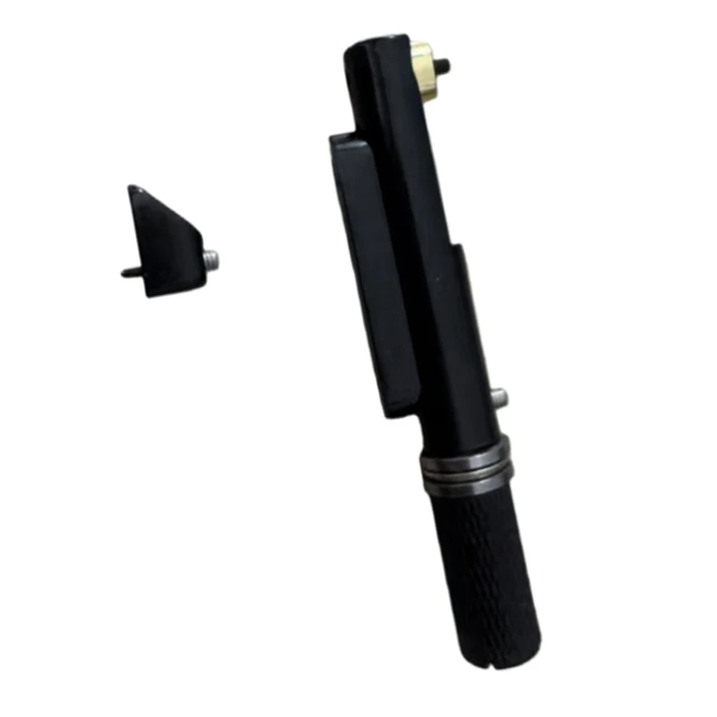 

6pcs Single Headless Guitar Bridge Headless for 6-String Electric Guitar Single Fixed Brass Fan Bridges