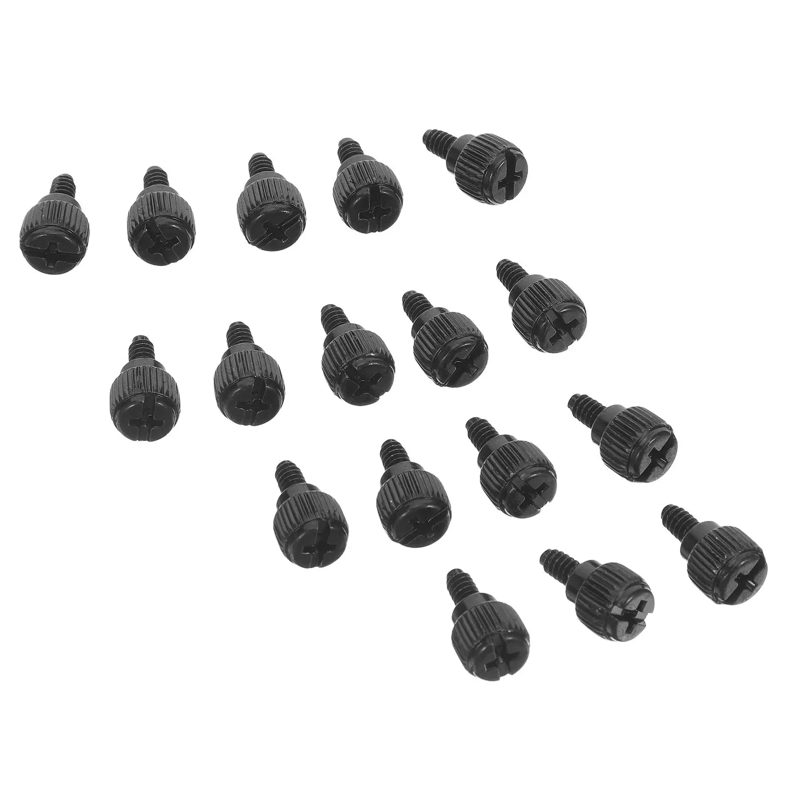 100Pcs Computer Thumb Screws Ergonomic Round Head Metal Fasteners for Pc Case Fan Hard Drive Mounting DIY Electronic Repair Kit