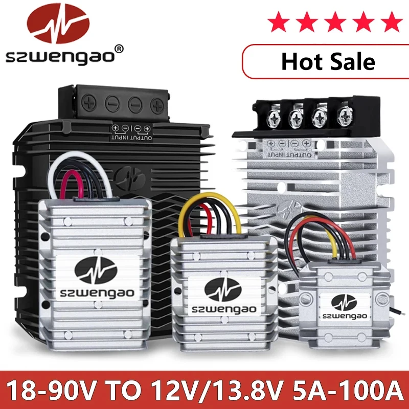 Szwengao 24V 36V 48V 60V 72V to 12V/13.8V 5A 10A 20A 30A 40A 50A