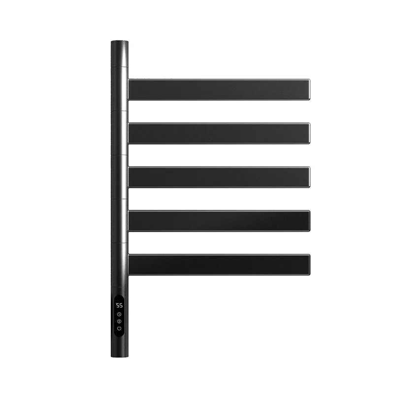 دفئا للتدوير شماعات حمام الجرف تسخين كهربائي مع قضبان المناشف الأشعة فوق البنفسجية الرقمية تسخين منشفة رف للحمام #6