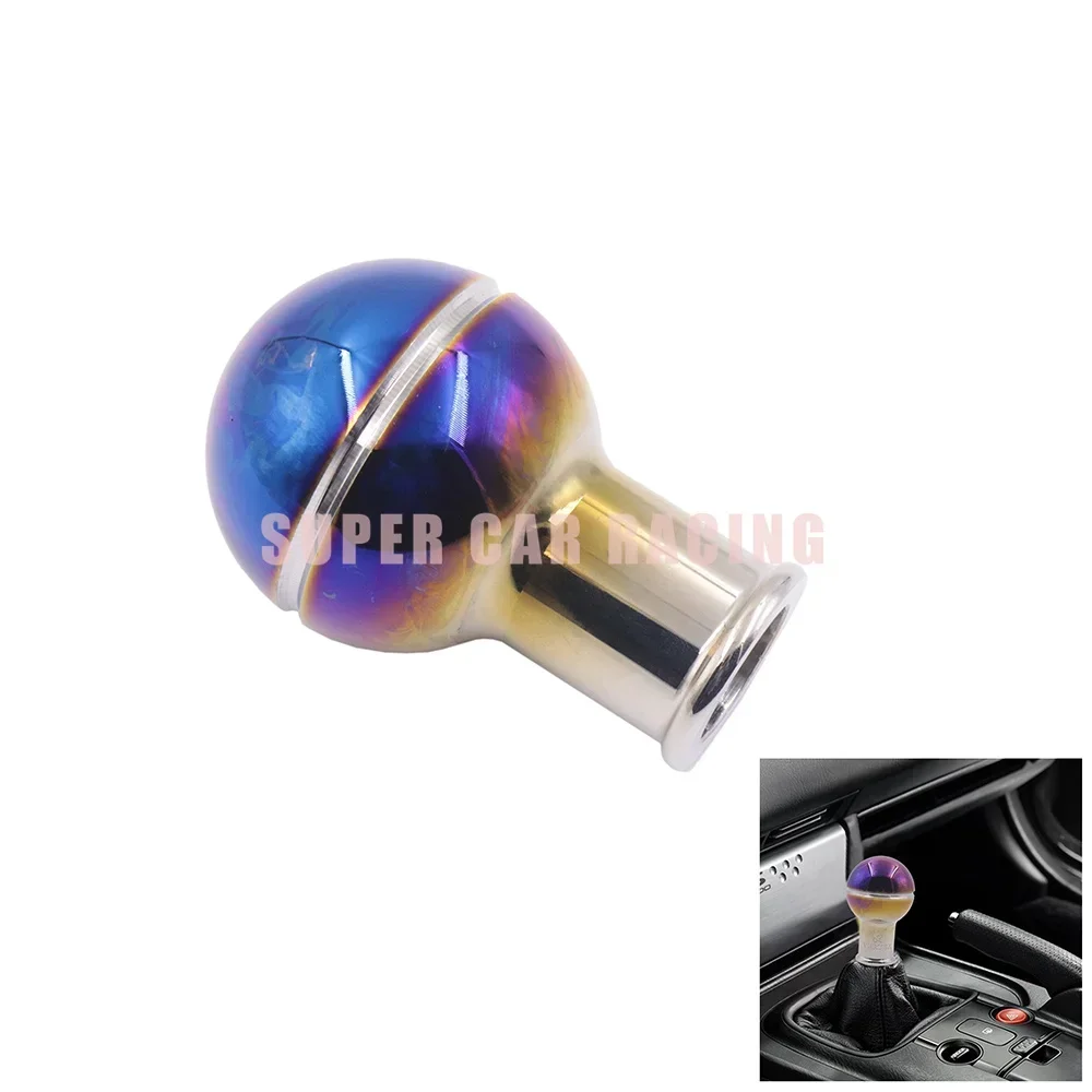 VERTEX Gear Shift Knob Titanium Blue Car Racing Ball Shifter Lever Head Aluminum