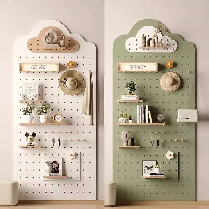 

Отверстие для хранения в прихожей из цельного дерева, настенная вешалка для одежды, деревенский современный брызговик для хранения шляп/сумок/ключей