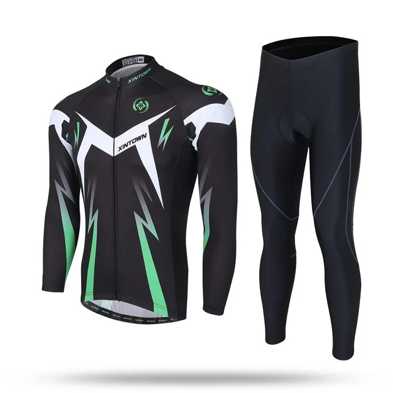 

Cycling Suit Long Suit New Autumn and Winter Long-sleeved Racing Suit Set