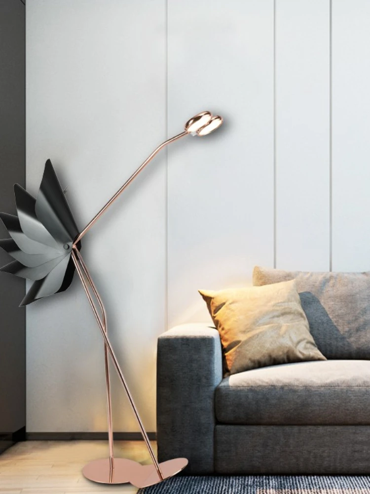 Wyj Creative Personality Flamingo Living Room Study Bedroom Internet Celebrity Floor Lamp