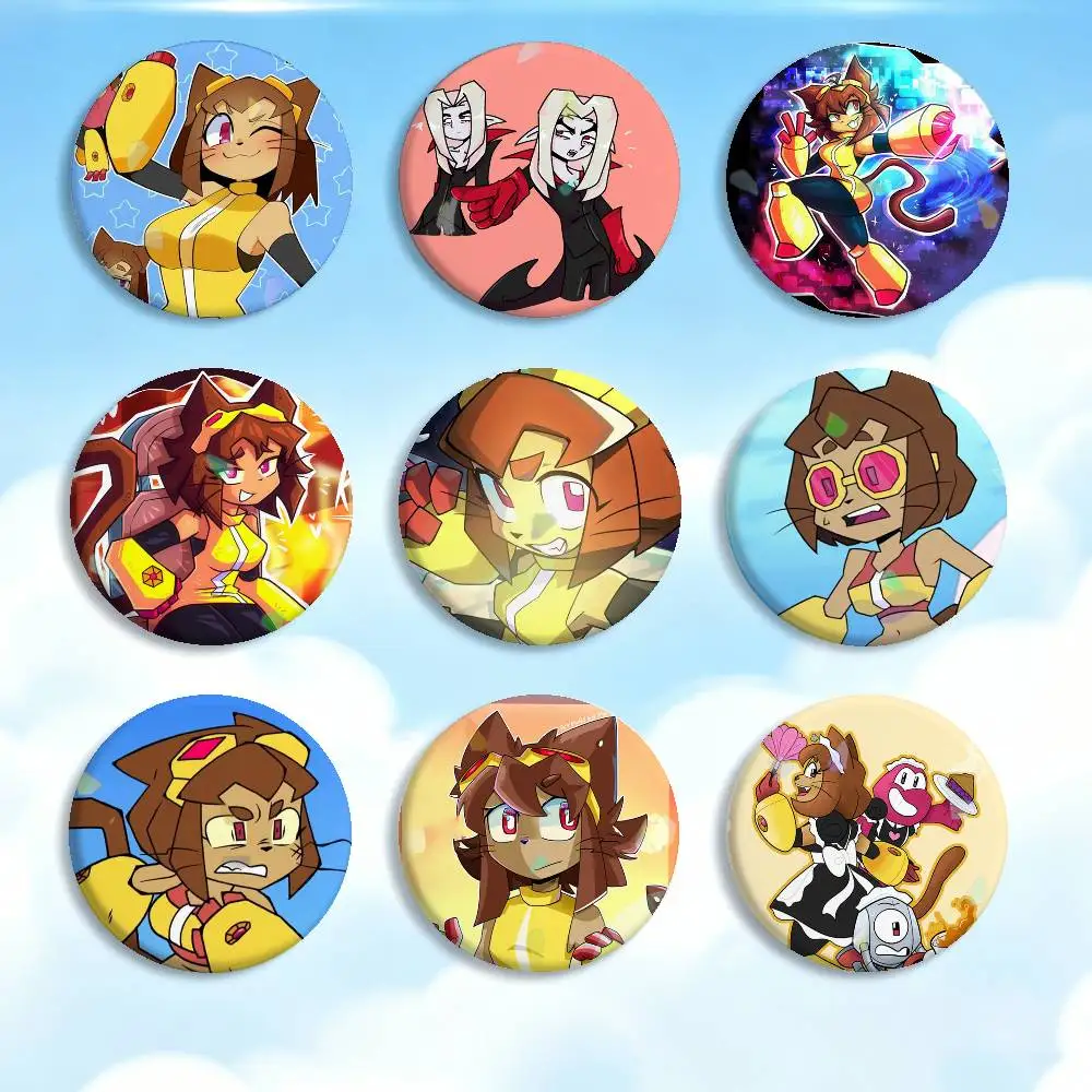 

2D cartoon web show G-Gameoverse Badges Creative Tinplate Button PinsBrooch Badge Clothes Backpack