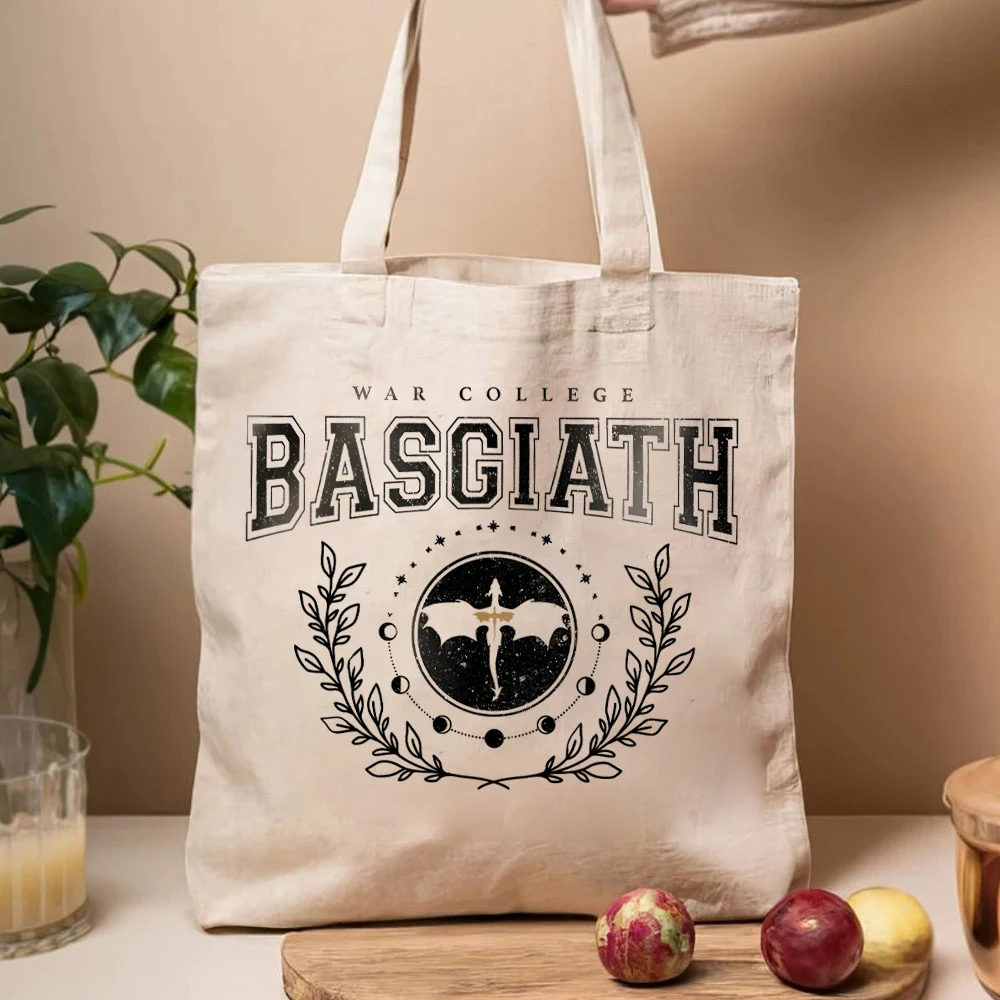 Basgiath-Sac fourre-tout War imprimés pour femme, Fourre-tout Fourre-tout Fourre-tout Fourre-tout Fourre-tout Fourre-tout Fourre-tout pour femme, Fourre-tout en verre Sorrengail