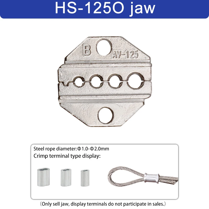 1 Stück HS Crimpzange für 230mm Zangen, Feder- und Crimpkappen-Anschlüsse HS-03BC/2546B/103/101 Hochhärte-Zangenwerkzeug
