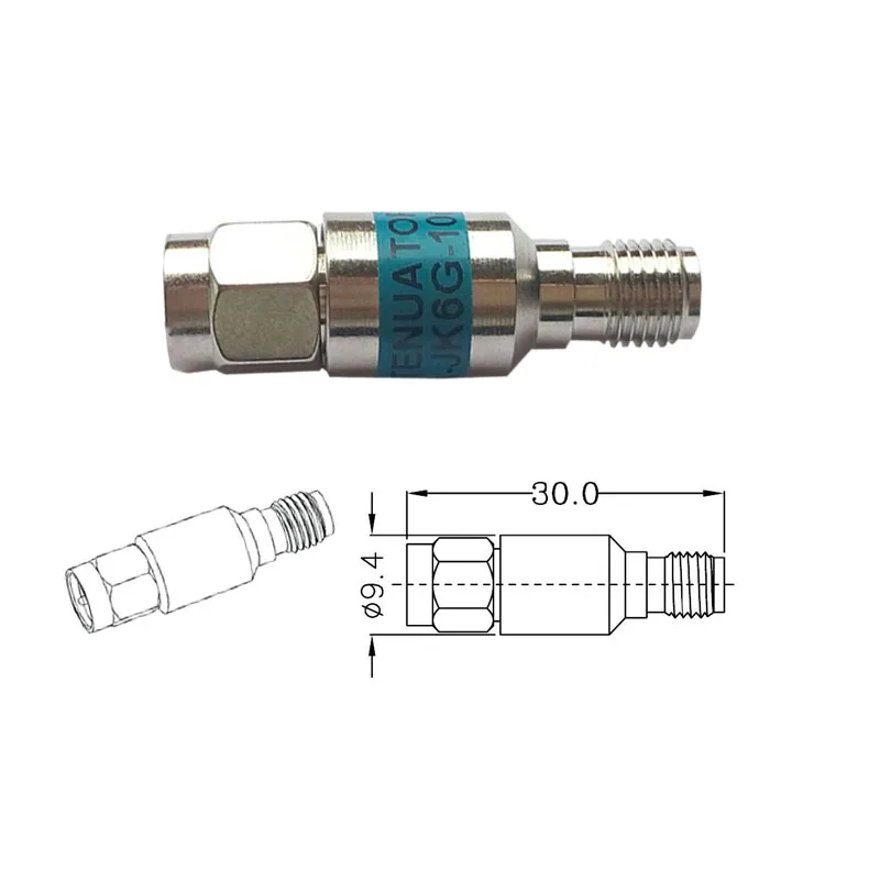 

SMA Coaxial Attenuator/Fixed RF Power Signal Attenuator 0-6G 1dB/15DB/20dB/30dB