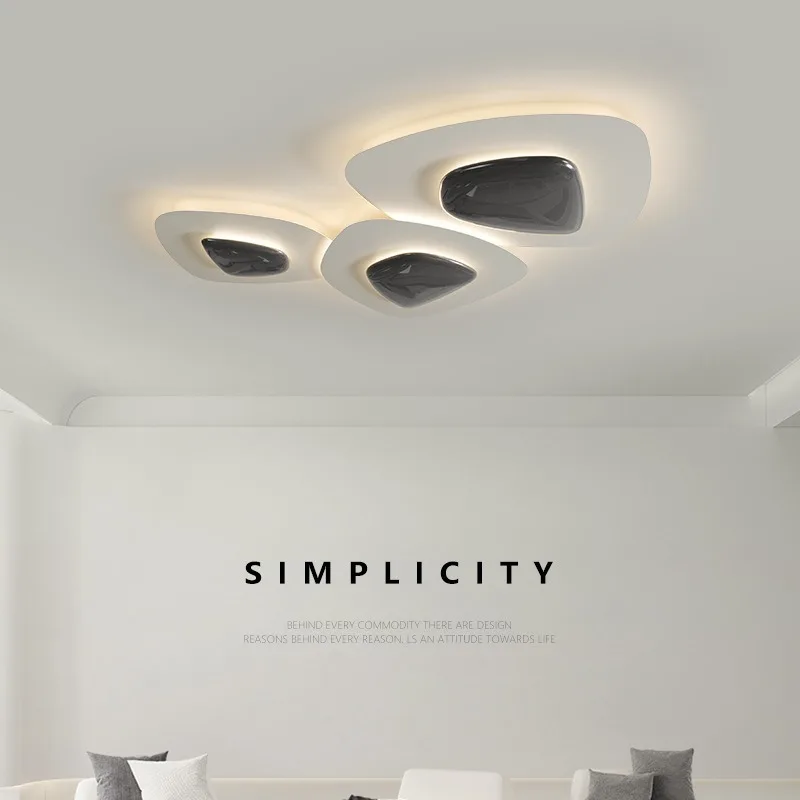 مصابيح أمامية لغرفة المعيشة 2025 مصابيح جديدة، جو بسيط وحديث، ضوء رئيسي إبداعي بسيط #4