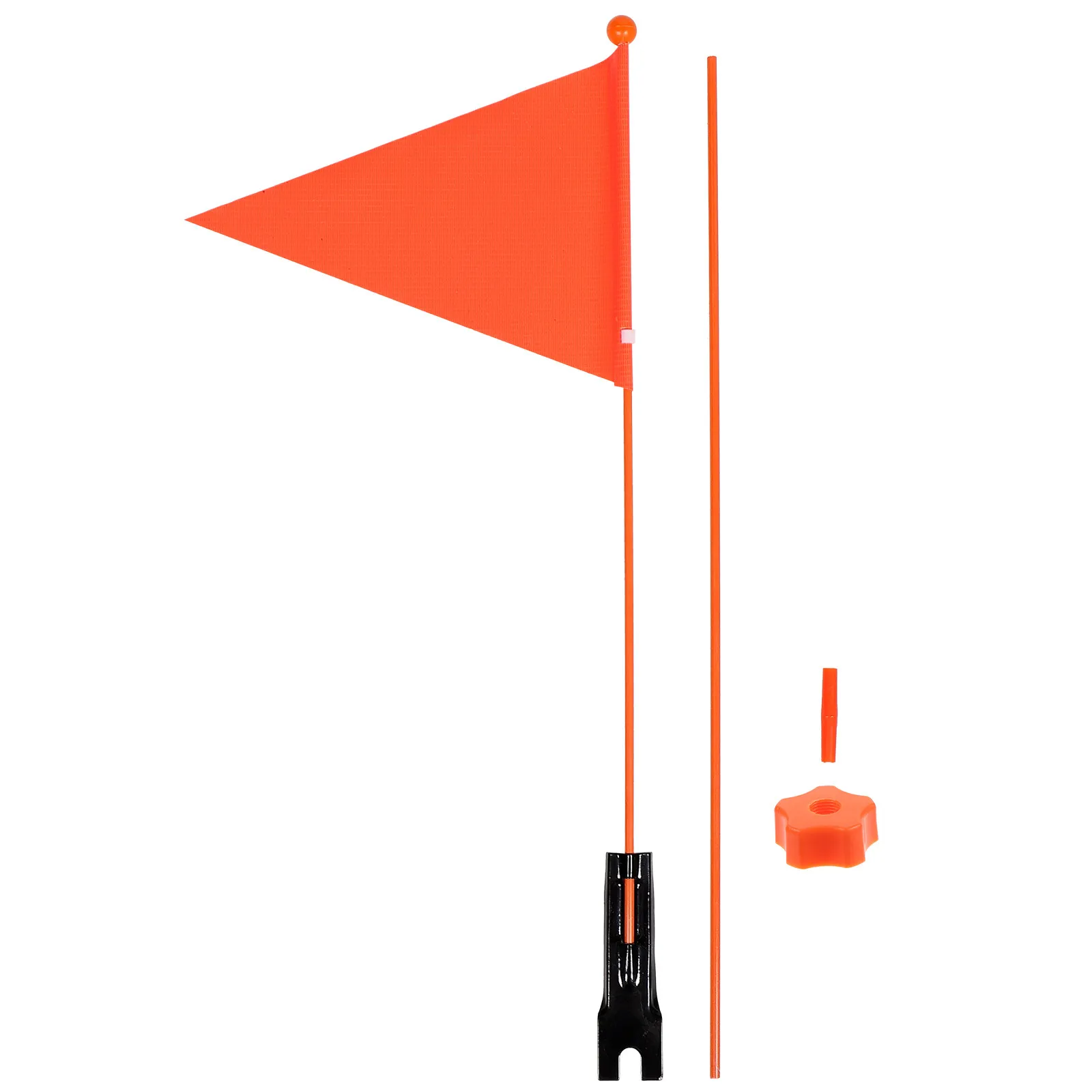 2Sets Bike Safety Flag Kit Bright Color Tear Resistant Easy Install Remove for Bicycle Tricycle Scooter Outdoor Cycling Warning