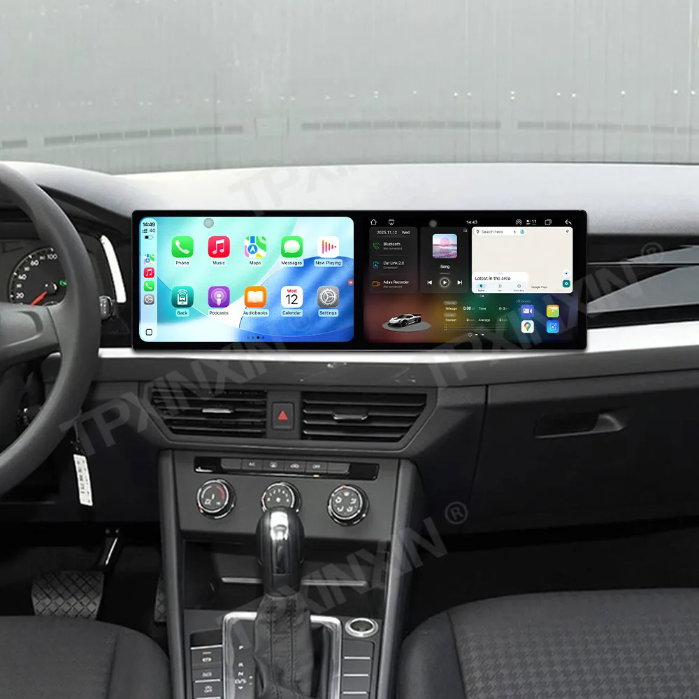 10.1 بوصة شاشة مزدوجة التفاعل أندرويد لفولكس واجن بورا 2019 ~ 2022 راديو السيارة الوسائط المتعددة نظام تحديد المواقع والملاحة HD وحدة رأس الشاشة