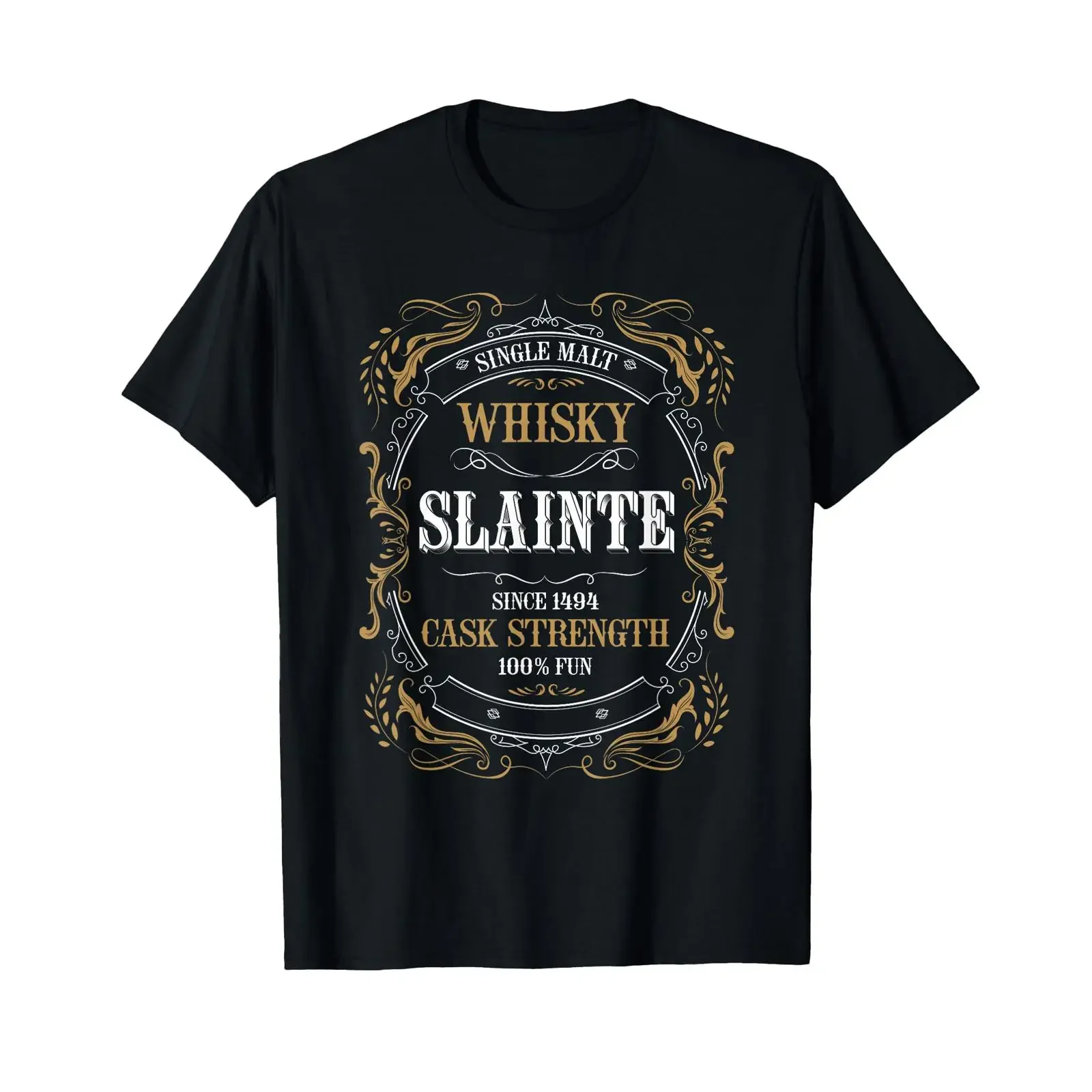 Slainte Mhath Whiskey Single Malt Scotland T Shirt for Whisky Fans vintage Washed fashion Stretched designer clothes streetwear