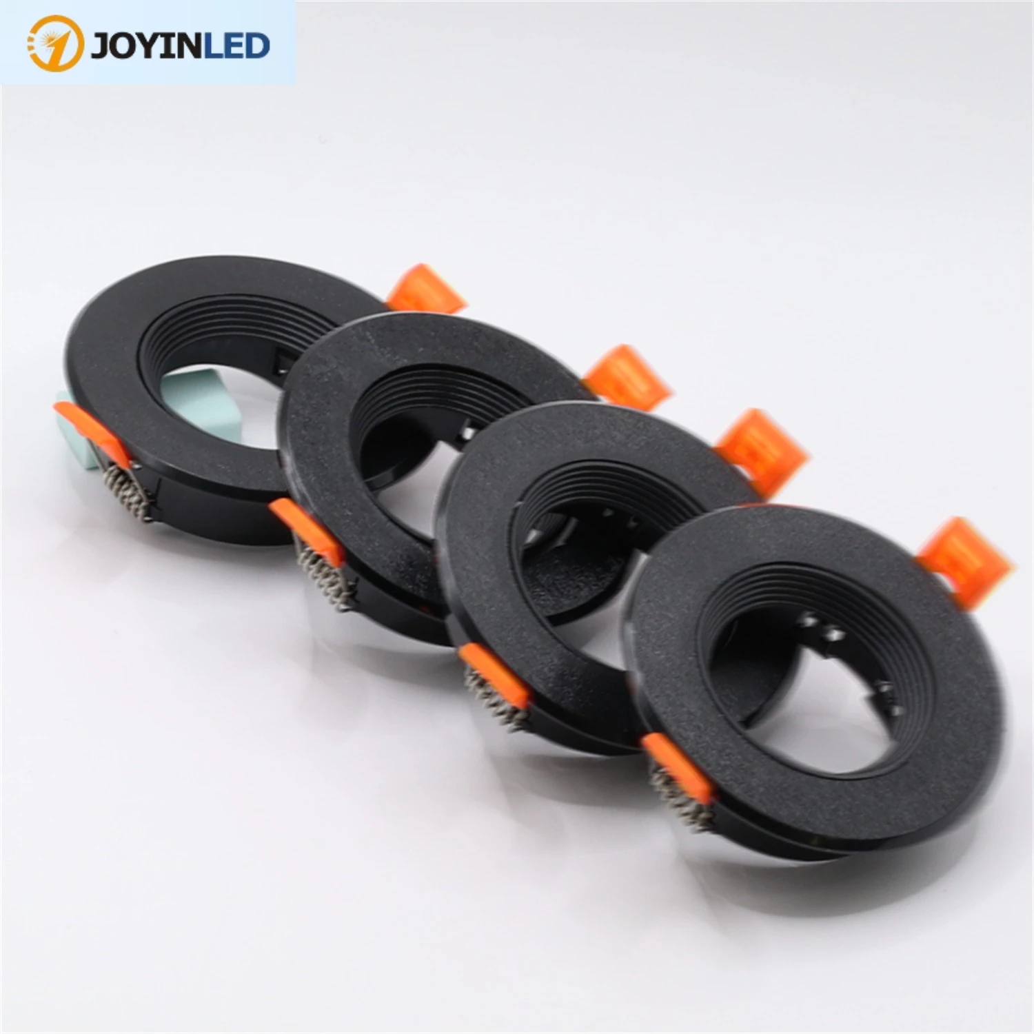 

4pcs Recessed LED Ceiling Downlight Mounting Aluminum Frame MR16 GU10 Bulb Replaceable Spot Lamp Holder Socket Fitting Fixtures