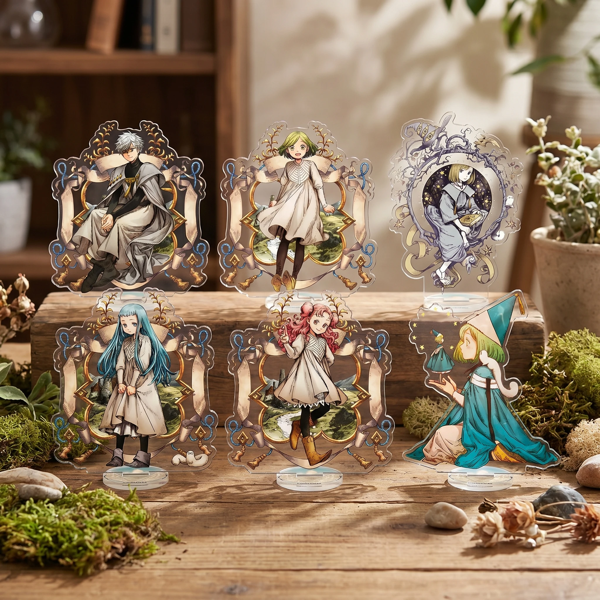 Witch Hat Atelier Figure Coco Qifrey Richeh Arklaum Tetia 15cm Acrylic Standing Model Desktop Decoration Fan Anime Gift Keychain
