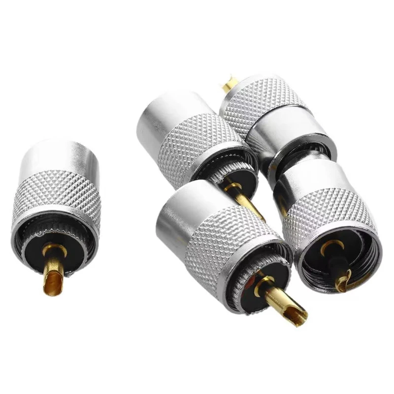 UHF Male Plug SL16 PL259 Connector PL-259 UHF Male Solder for RG58 RG142 LMR195 RG400 Cable Coaxial RF