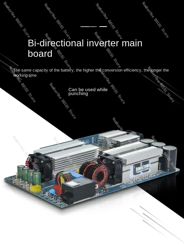 Electric bidirectional inverter 2000W48V with charging energy storage solution main board