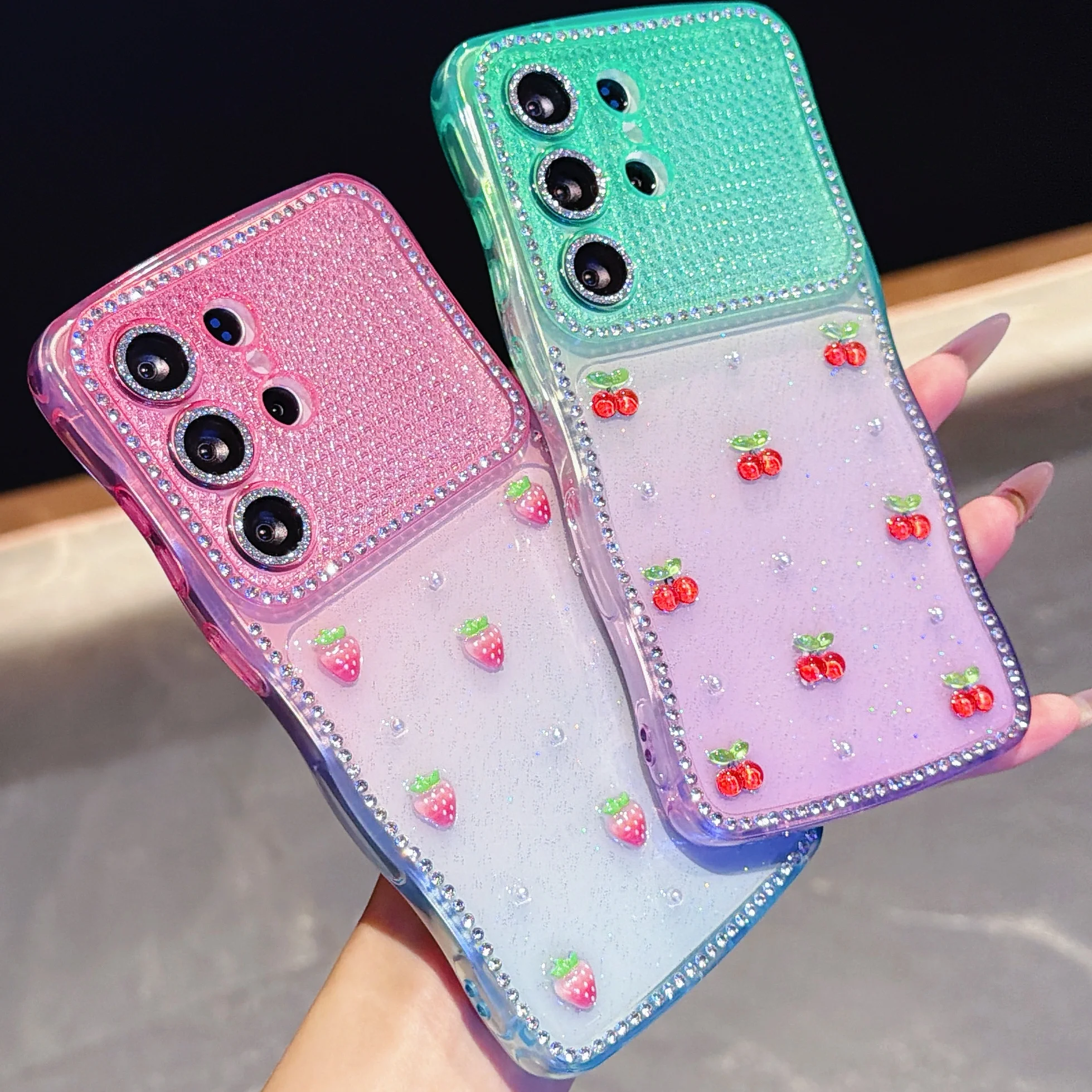 Lovely Strawberry Cover For Samsung Galaxy S26 Ultra S26 Plu