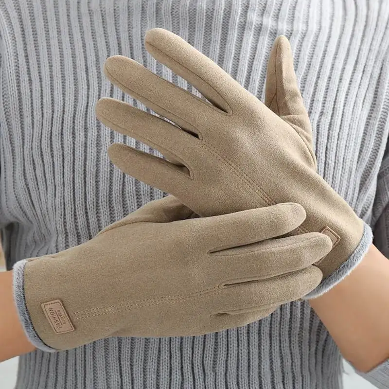 

Thiened Fce Winter Gloves Men's Cycling Fiing Touchscreen Anti-slip Driving Warm Gloves for Men And Women