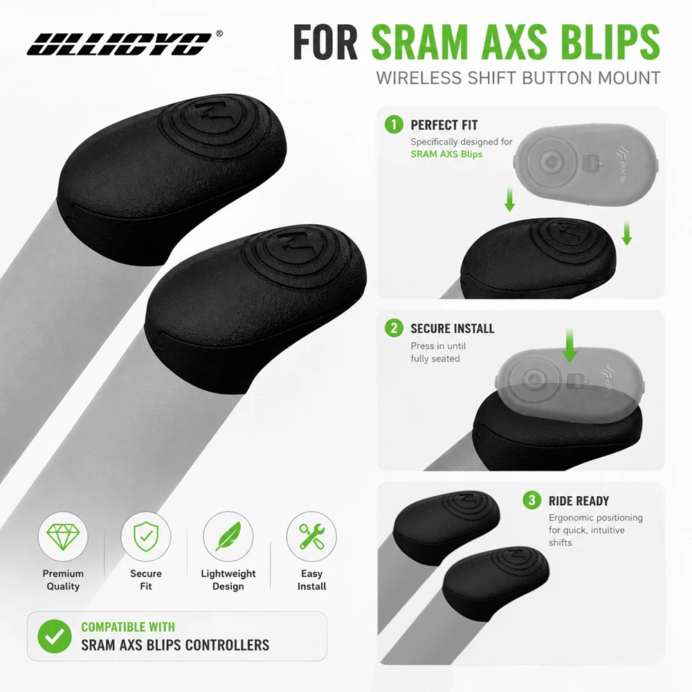 3D printing Shift Button For SRAM AXS Blips Wireless Shift Button TT Bar Mount For LEAP SRAM Wireless Base Auto Accessories