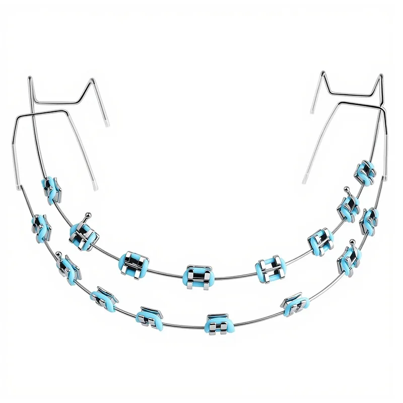1 Pair Of Oral Decoration Chains,oral Care Accessories,temporary Dental Decoration, Metal Braces,orthodontic Braces H2931-66.1