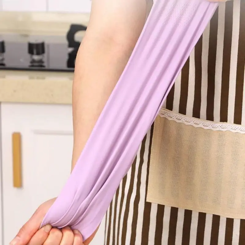 1 Paar Latex-Geschirrspülhandschuhe, mit rutschfestem Griff, wasserabweisender, wiederverwendbarer Gummihandschuh, für die Reinigung von Küche und Bad – Detail 17