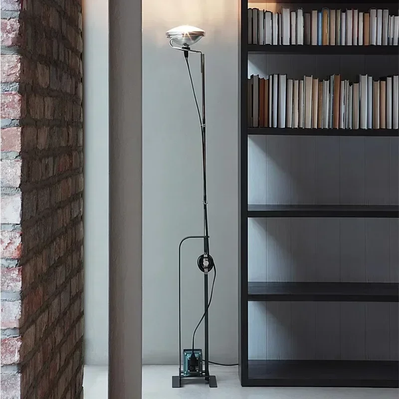 

2025 Italian Black White Red Iron Chrome Lamp Design Toio Floor Lamp Spotlight For Bedroom Office Decoration Indoor Corner Sofa