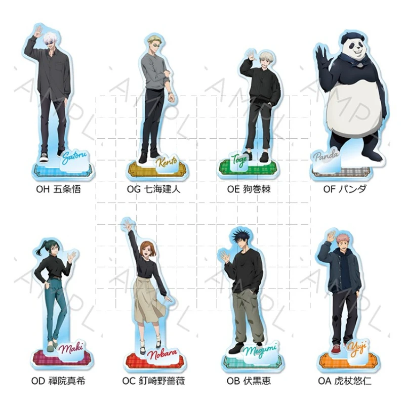 Game Kugisaki Nobara Yuji Itadori Gojo Satoru Fushiguro Megumi Acrylic Stand Doll Anime Figure Model Plate Cosplay Toy For Gift