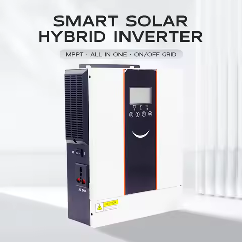 Home Use 1000W To 10KW Grid Tie Off Grid 2 In 1 Hybrid Solar Inverter 1KW Pure Sine Wave LCD Smart Controller For PV Panels