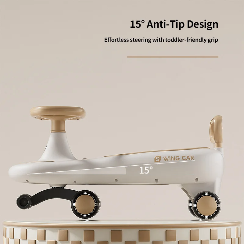 دراجة توازن الطفل، سيارة تذبذب الوالدين والطفل مع تصميم وموسيقى مضادة للطرف للأولاد والبنات من عمر 1 إلى 8 سنوات للعب الداخلي والخارجي #4