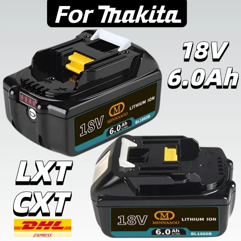 

100% оригинал для батареи Makita 18 В DDF487 DTW700 DGA404 DTD173 Аксессуары для электроинструментов литиевая батарея 18 В 6 Ач/5 Ач