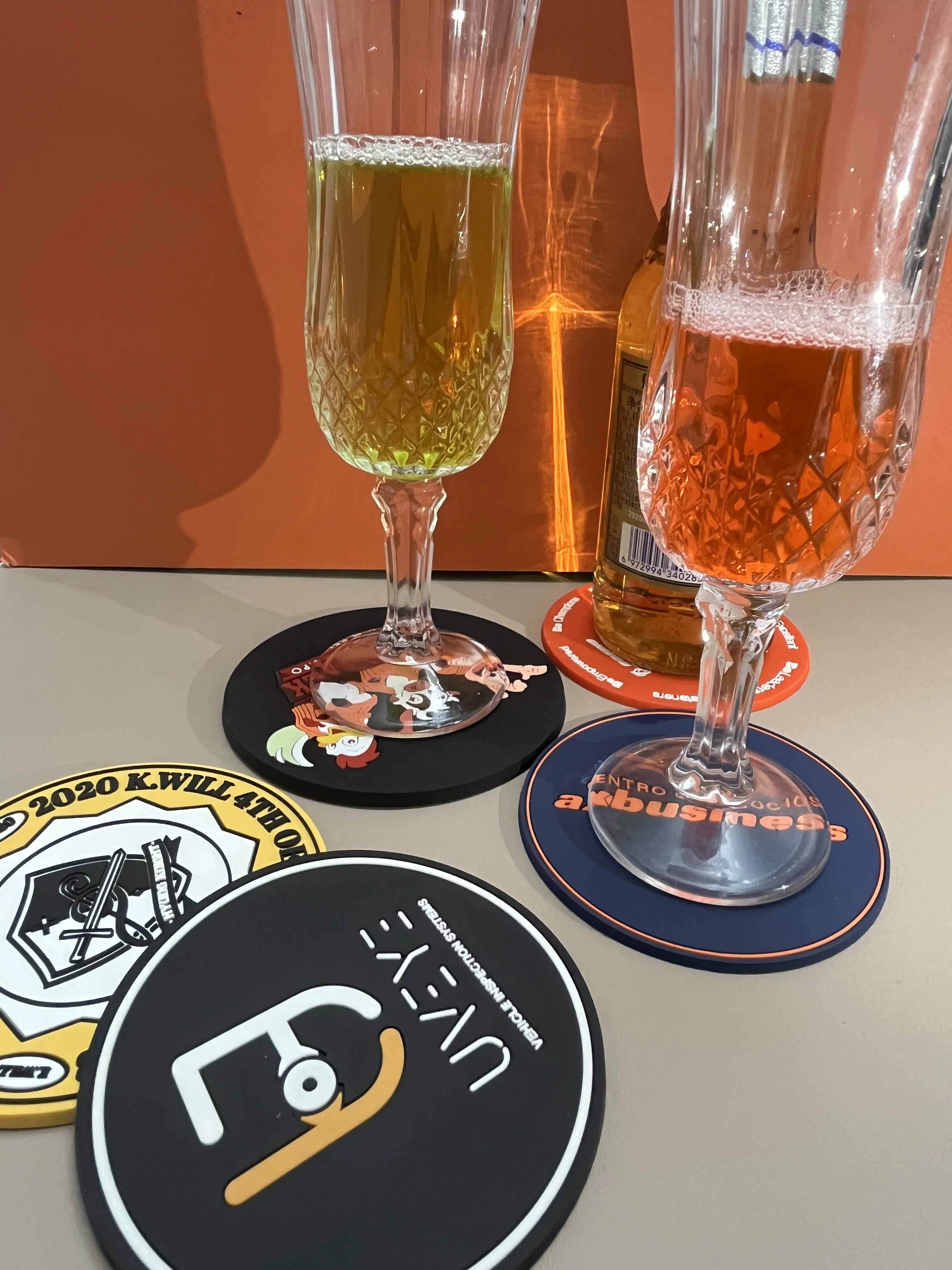 Wholesale Round Soft PVC Silicone Coaster Custom Printed Logo Drink Cup Mat Heat‑Proof Table Protection Home Decor view 6