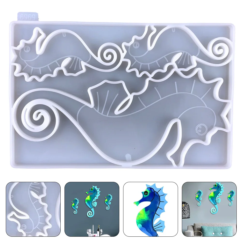 

Silicone Mold for DIY Animal Wall Hanging Decorative Pendant Craft White Color Resin Clay Soap Wax Easy Operation Durable Sturdy