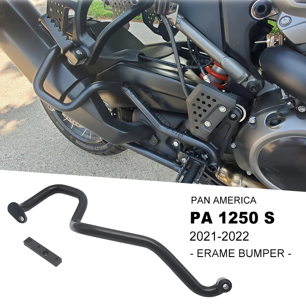 Muffler Guard Frame Bumper, Acessórios para Pan America, PA 1250 S, PA 1250 S, 2020, 2021, 2022, 2023