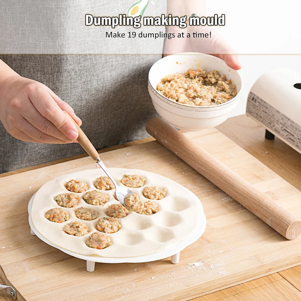 19 Holes Fast Dumpling Wrapper Dumpling Skin Maker DIY Mold Manual Wrapping Chaos Creative Dumpling Dumpling Ware Home Kitchen