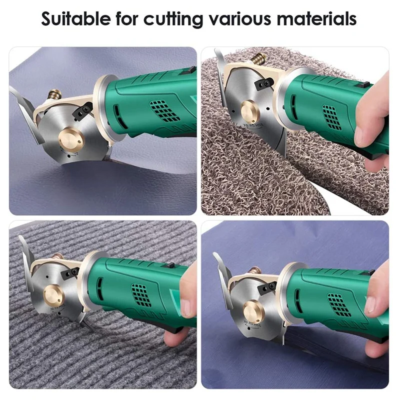 NEW-Electric Cloth Cutter,Electric Rotary Cutting Machine Cordless Cloth Scissors Rechargeable Shearing Machine