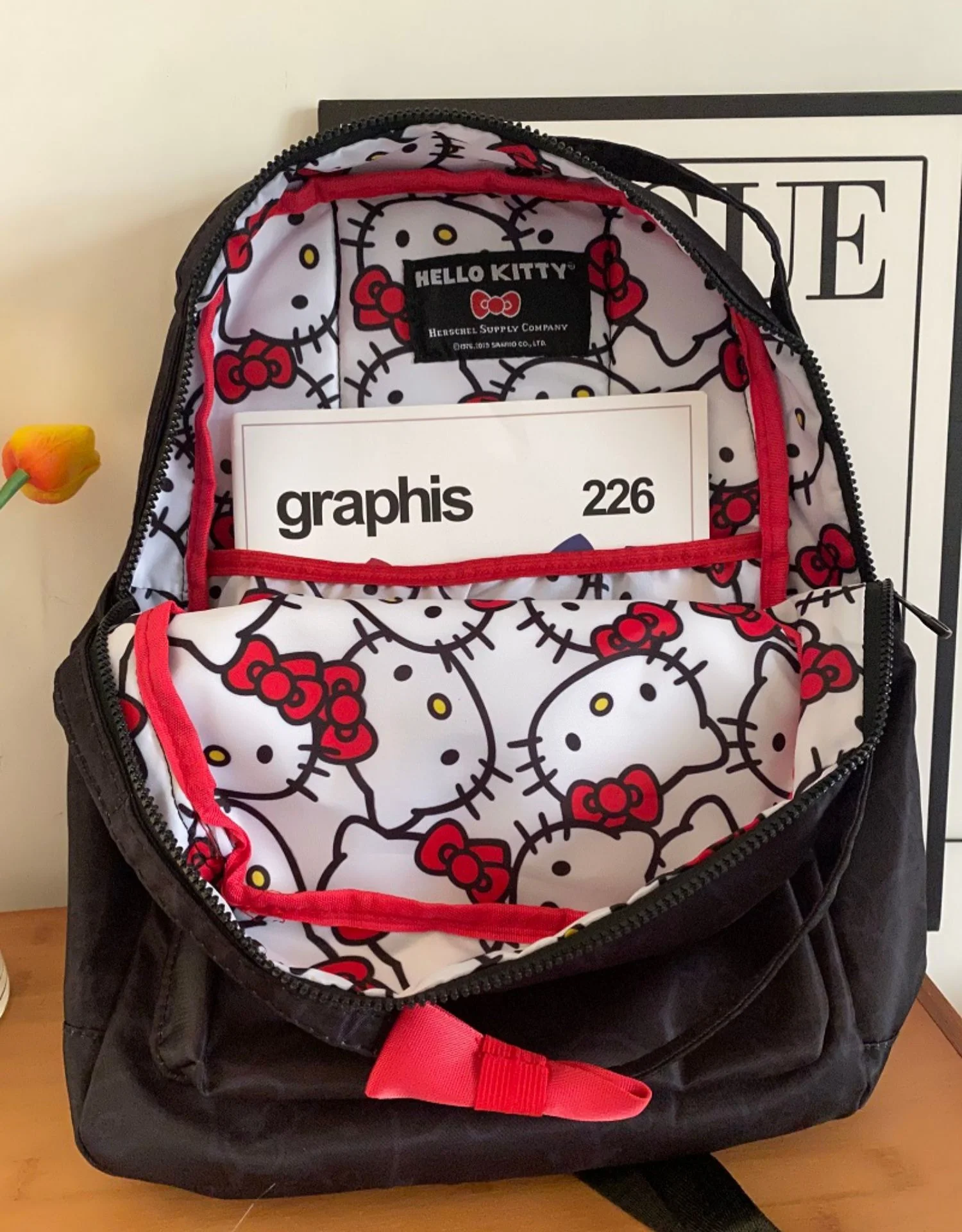 Sanrio Hello Kitty Y2k Backpack Anime Men Women Kawaii Cartoon Cute Light High Capacity High Quality Nylon Travel Student Bag