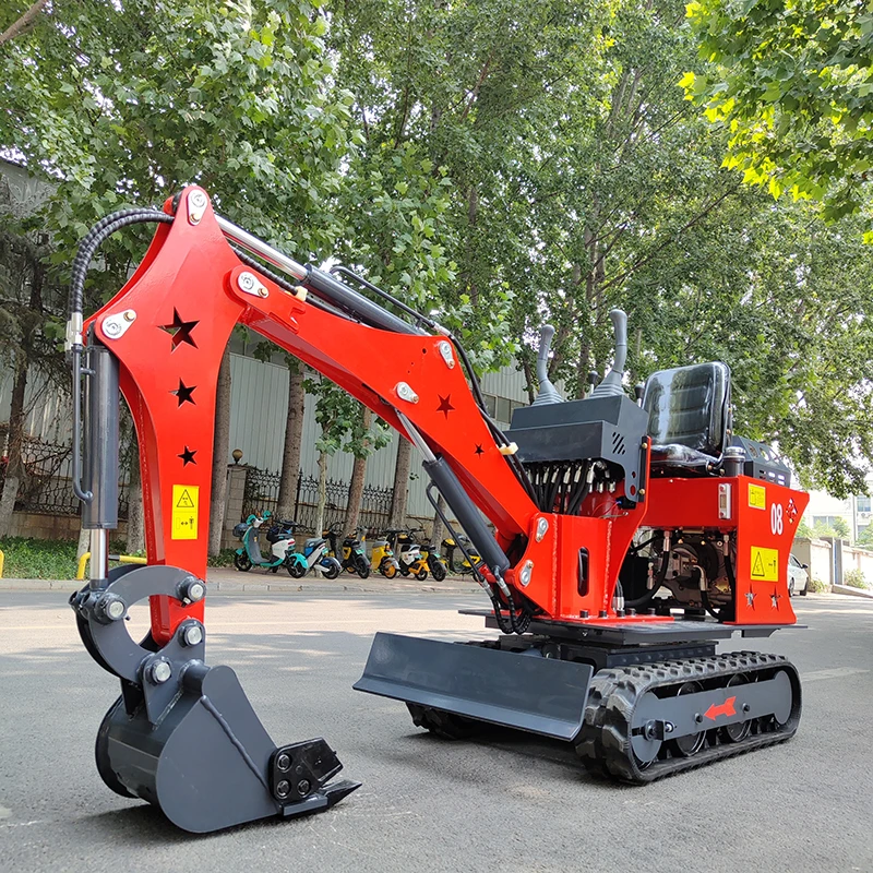 Customized EPA mini Excavator 0.8 Ton Kubota Engine Crawler Digger Mini bagger Farm Used 1 Ton Mini Excavator Machine