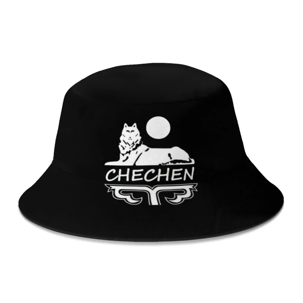 Chechen Borz Fisherman Cap Hip Hop Gorras Summer Unisex Printing Bucket Hat Outdoor Gardening Beach Camping Hiking Fishing Caps