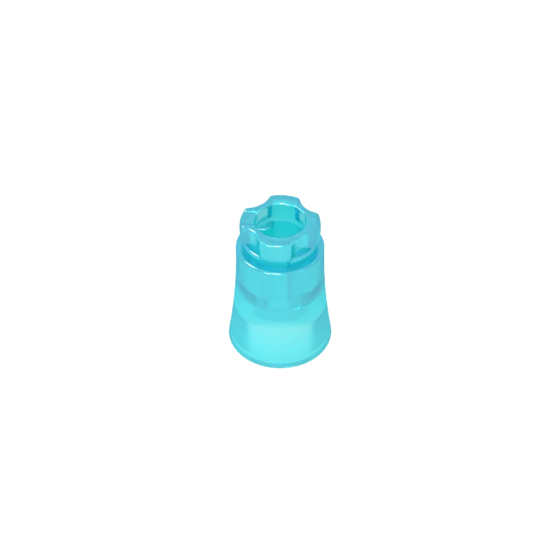 Gobricks 10PCS 6135 Plant Palm Tree Trunk Bricks Short Connector Parts Axle Hole with 2 Inside Prongs Compatible MOC Block Toy