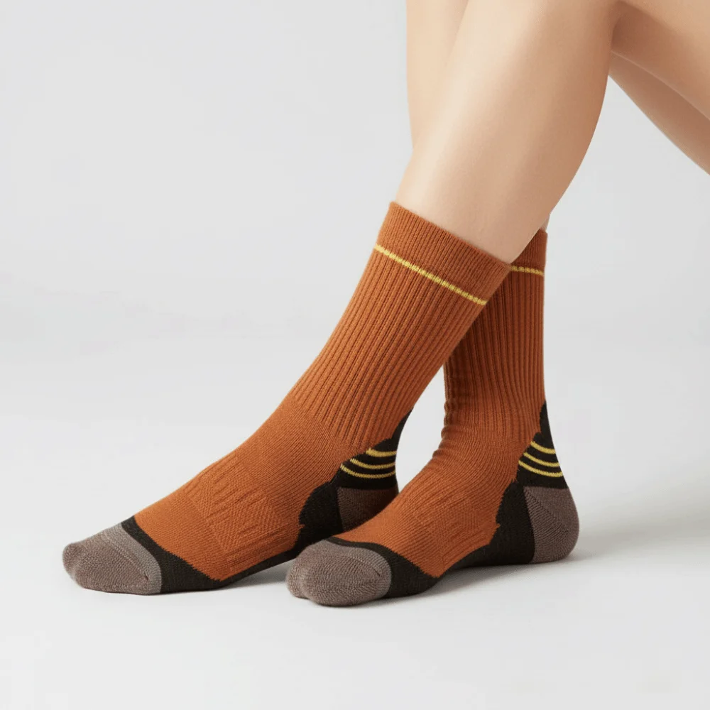 

Удобные более толстые дизайнерские носки для бега, износостойкие теплые спортивные носки, высокоэластичные дышащие уличные походные носки для пешего туризма