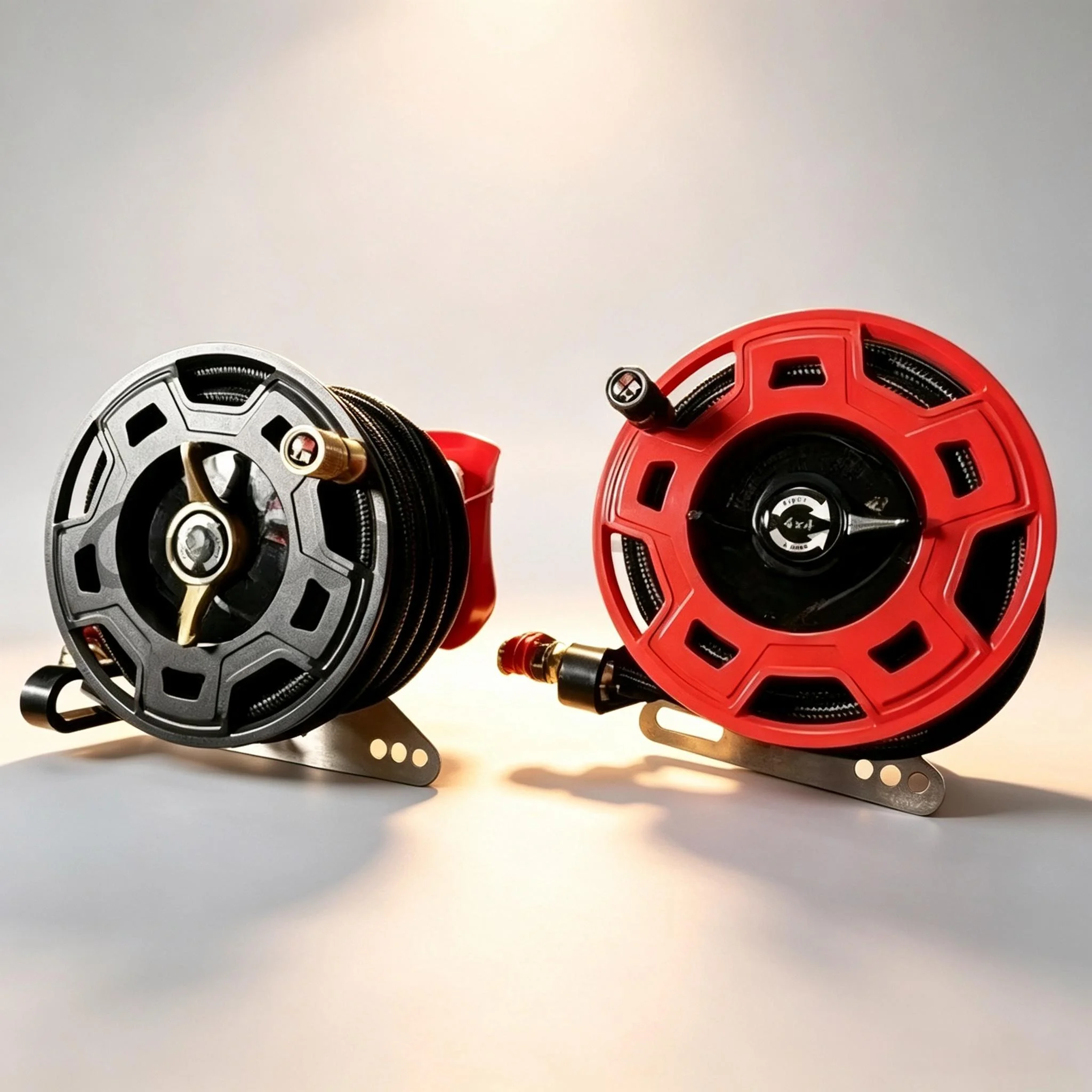 Air Pump Inflation Tube Storage Reel, Scroll Hose Holder for Off-road Vehicle Modification Air Pump