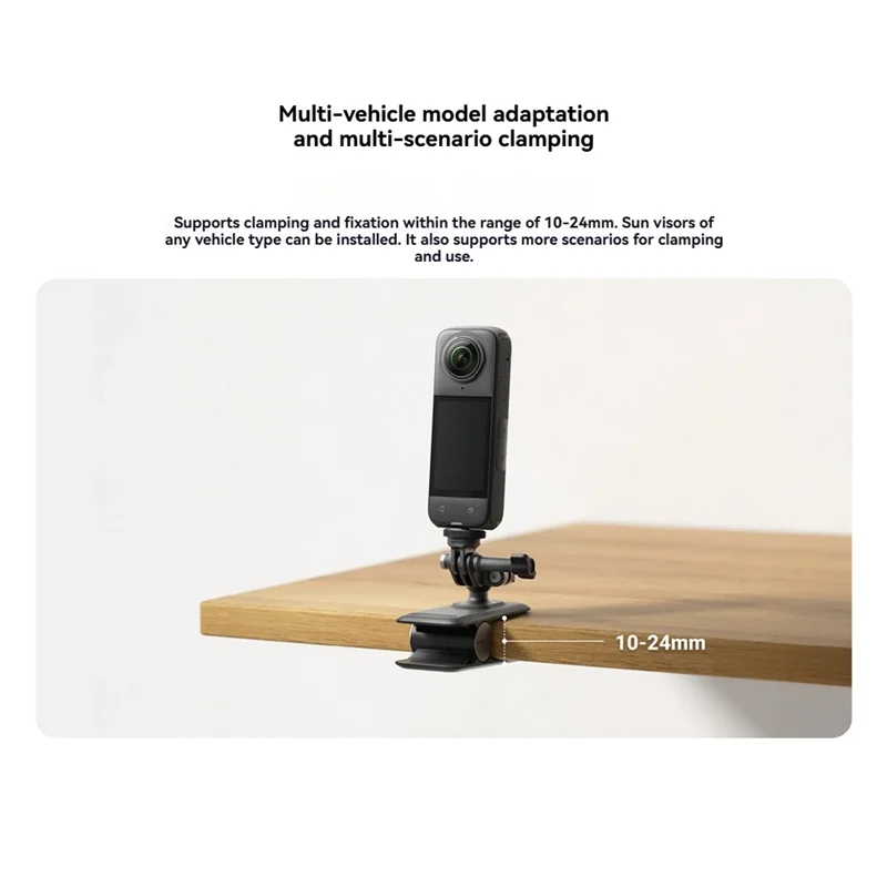 FFYY-Action كاميرا مشبك دوار ل Insta 360 X5 X4 X3 RS Ace Pro 2 GO 3S ملحقات الكاميرا المشبك العالمي