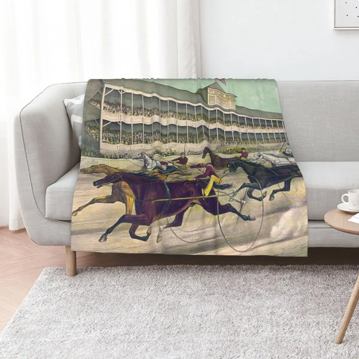 Harness Race to the Wire Throw Blanket Extra Large Throw Luxury St wednesday Sofa Quilt Thermal Travel Blankets