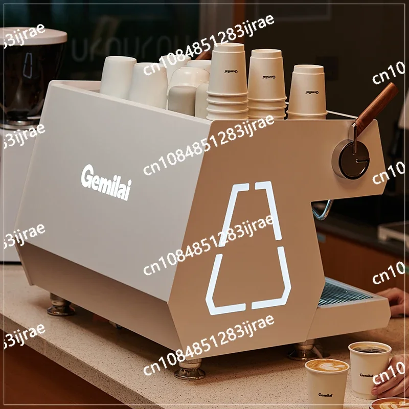 New  Luxury Branded 3 in 1 Commercial Professional 2 Group Semi Automatic Espresso Coffee Machine for Shops